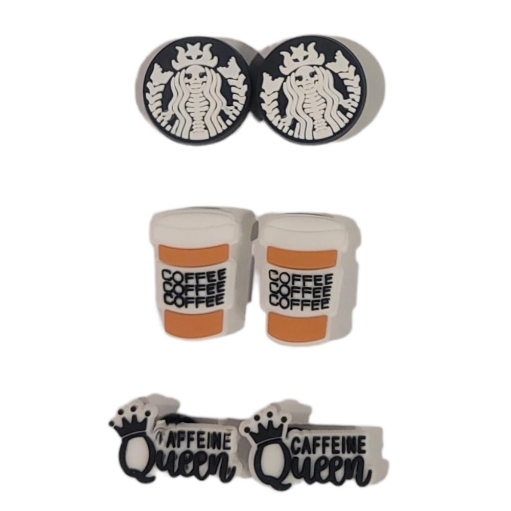 Starbucks Coffee Lover Croc Charm 6pc Set
